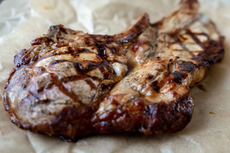 Grilled pork chop